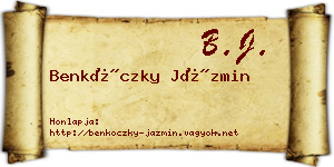 Benkóczky Jázmin névjegykártya